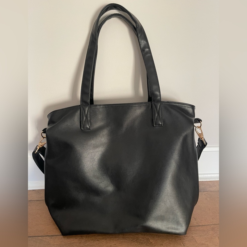 Simple Modern Harper Tote - Black Vegan Leather